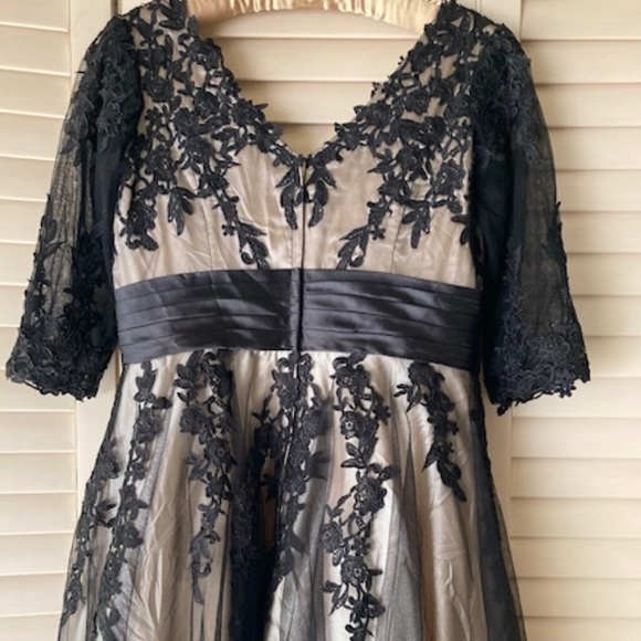 Satin And Tulle Formal Dress - Picture 3 of 10